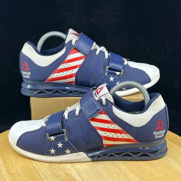 Reebok Shoes - Reebok Crossfit USA Red/Blue Weightlifting Shoes Lifter US Wmns Sz 9